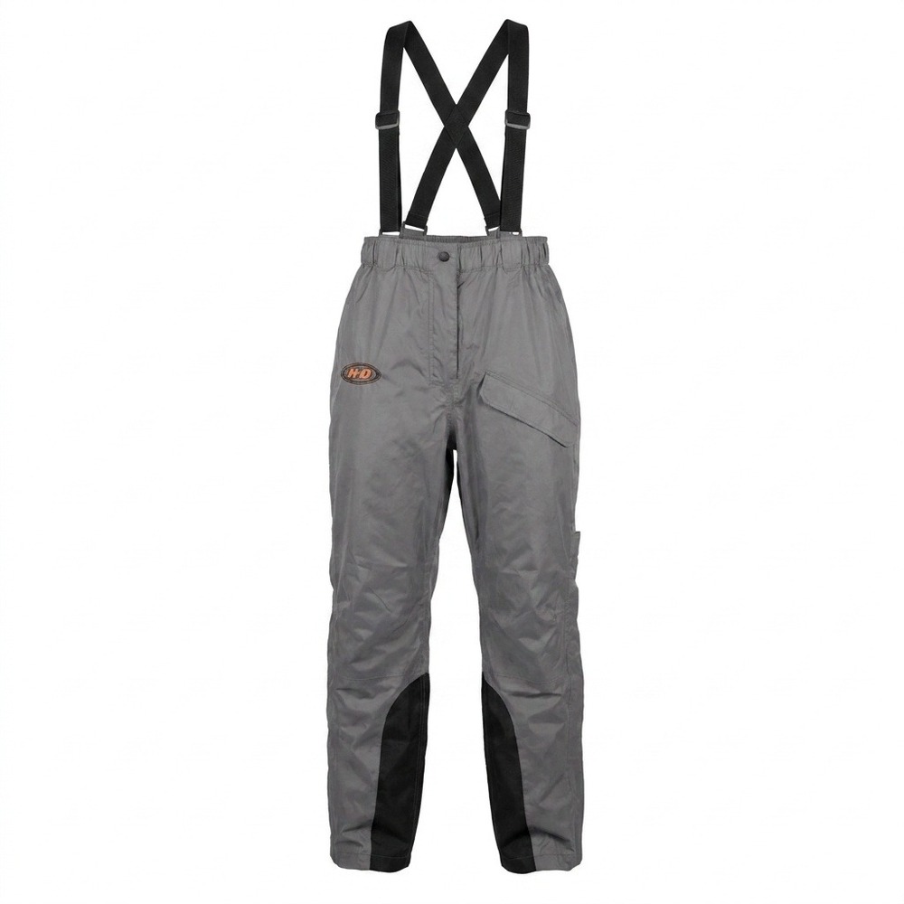Harley Davidson Rain Pants Womens L Gray Packable Motorcycle Riding